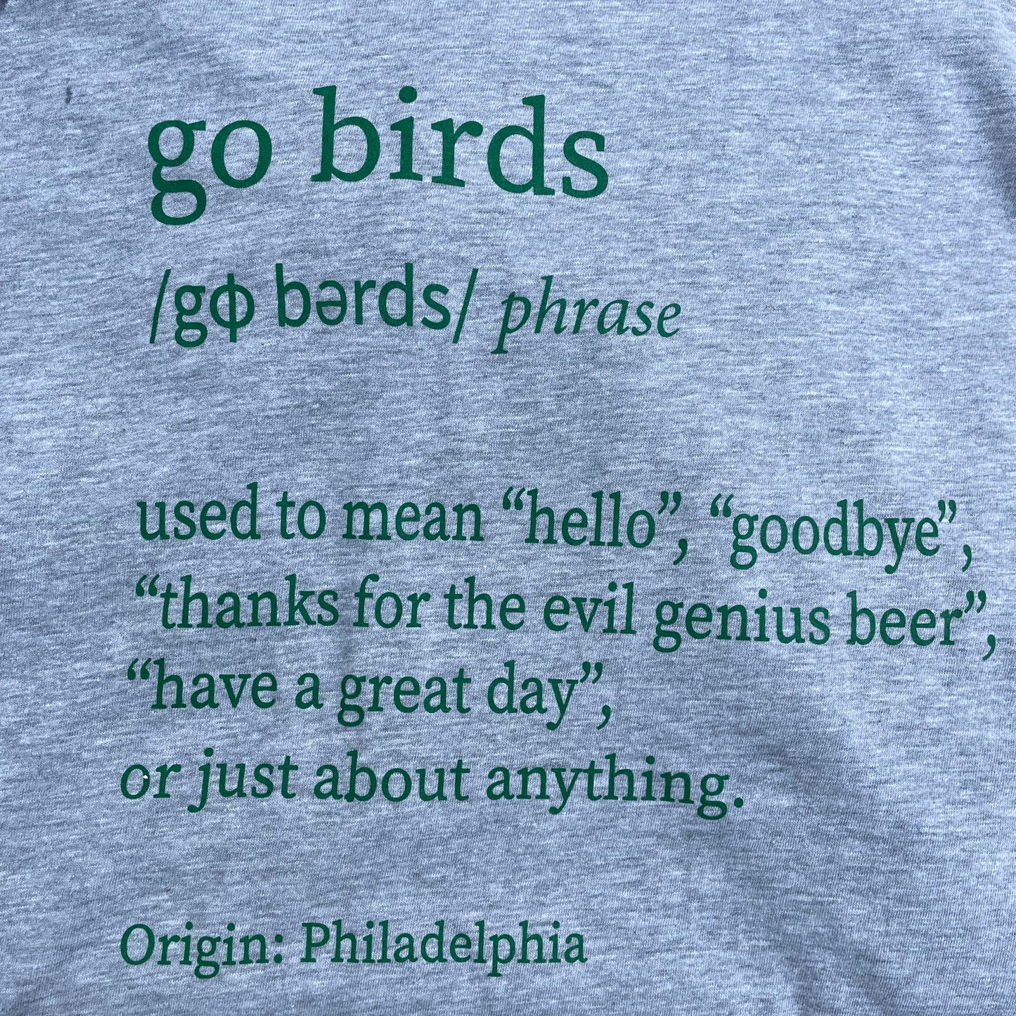 Go Birds Definition T-Shirt - Gray