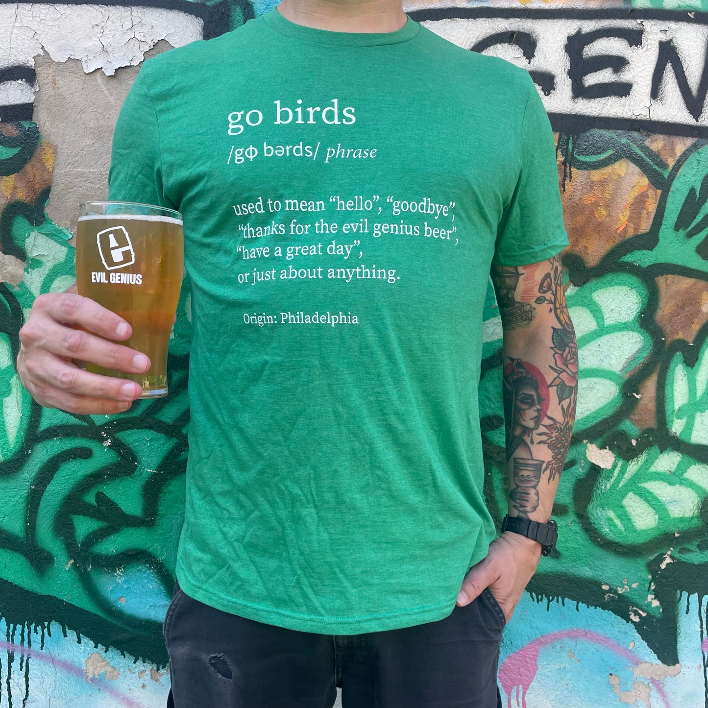 Go Birds Definition T-Shirt - Kelly Green